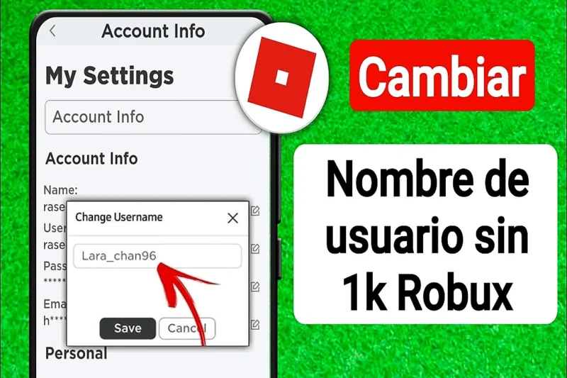 Cómo cambiar tu nombre en Roblox