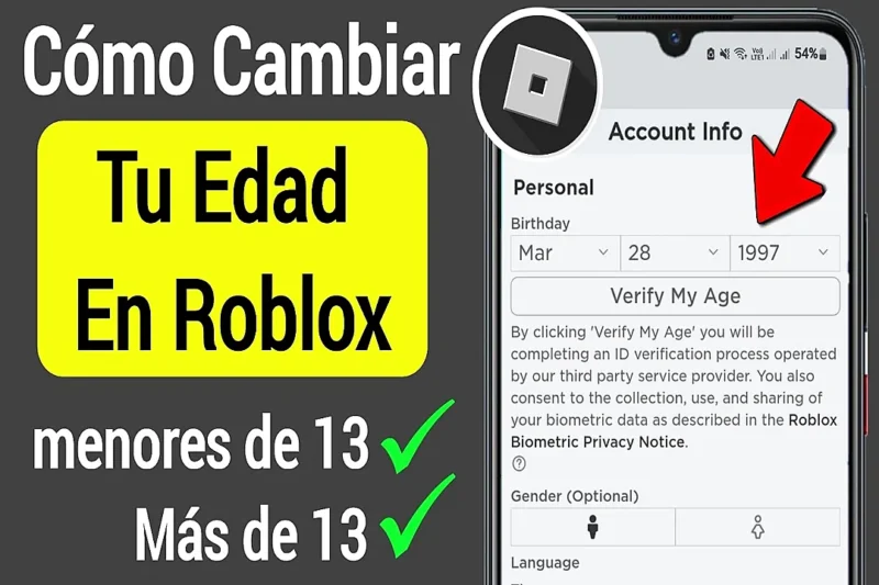 Cómo verificar tu edad en Roblox